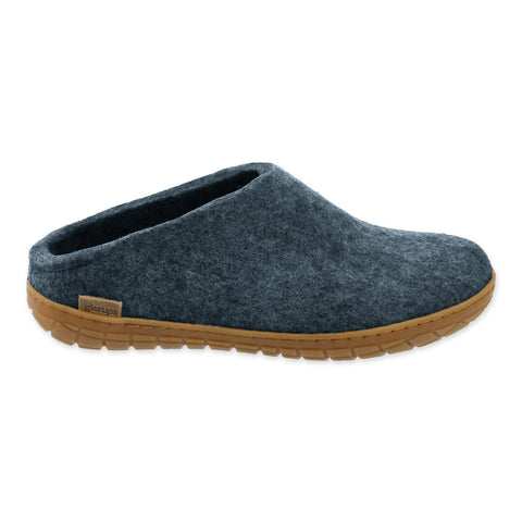 Glerup Slip On Denim Natural Rubber