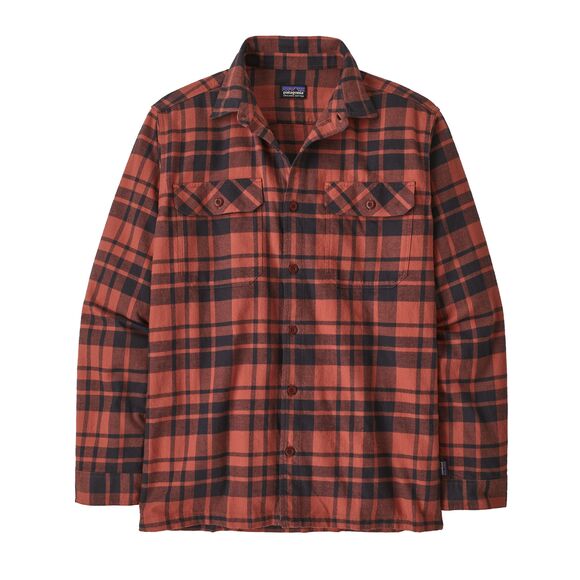 Men's Long-Sleeved Organic Cotton Midweight Fjord Flannel Shirt 42400
