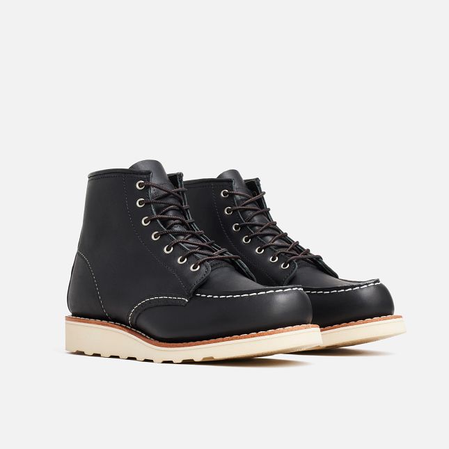 Red Wing Women's 6" Classic Moc Black 3373