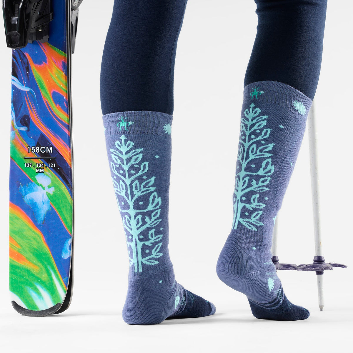 Women's Ski Full Cushion Ice Blossom OTC Socks SW003250