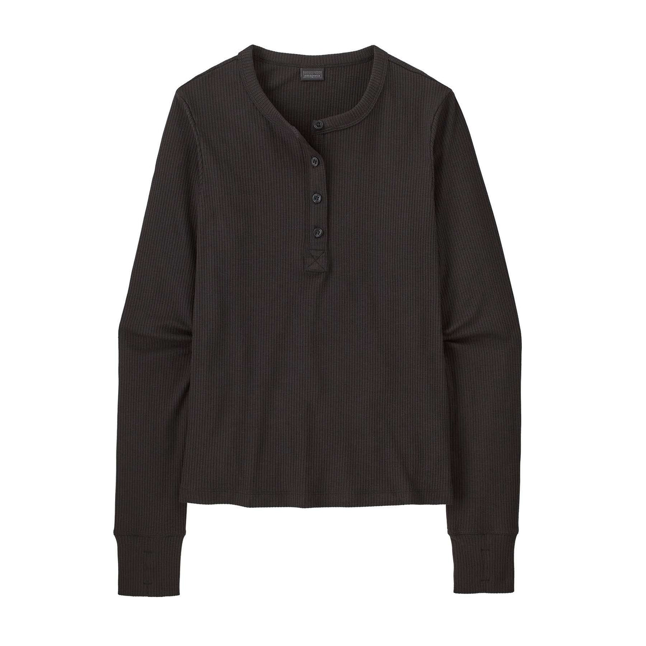 Women's Long-Sleeved Rib Knit Henley 42340