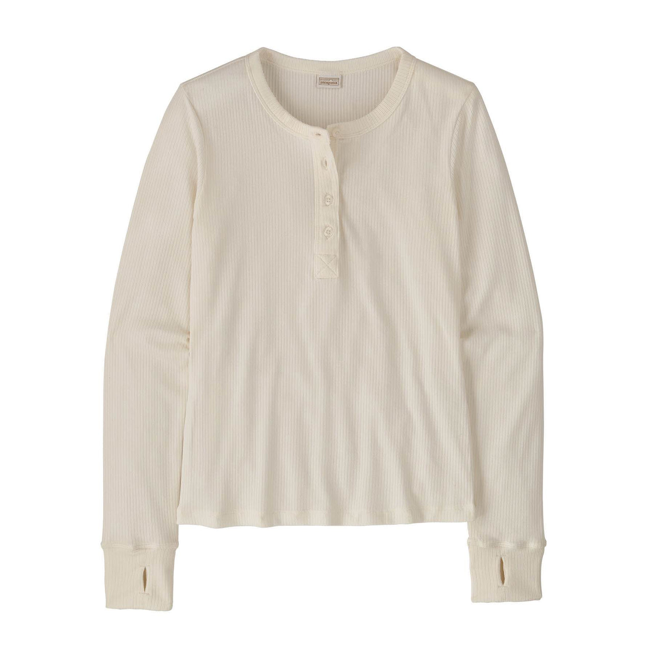 Women's Long-Sleeved Rib Knit Henley 42340