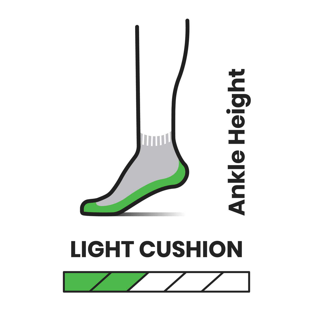 Women's Hike Light Cushion Color Block Pattern Ankle Socks SW001576