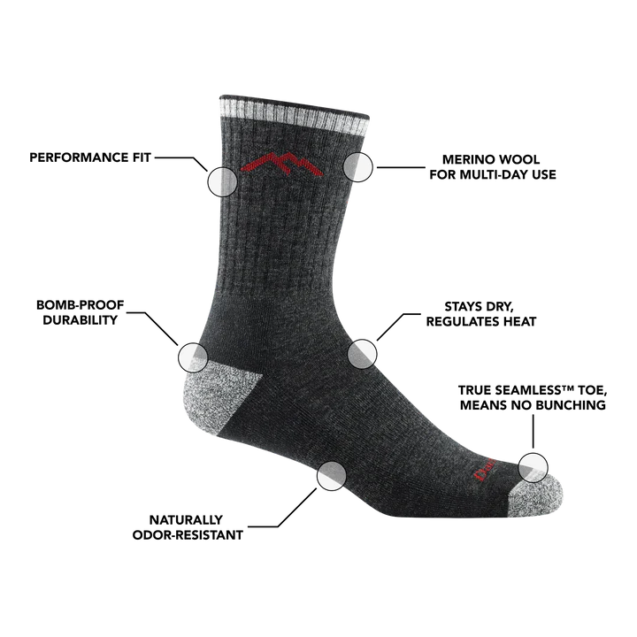 Men's Hike Micro Crew Midweight With Cushion 1466